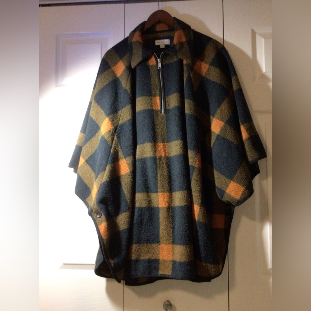 Free Assembly Fall Multi Colored Poncho M/L